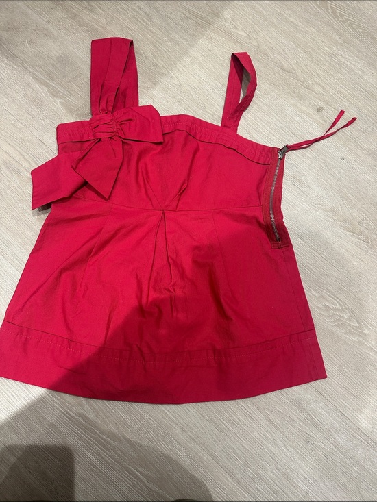 Marc By Marc Jacobs Tops - Marc By Marc Jacobs Pink-Red Bow-Accent Camisole